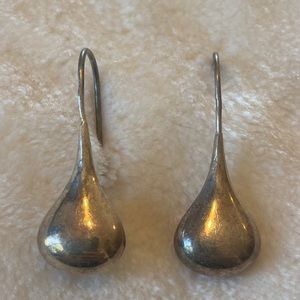 Sterling silver teardrop earrings